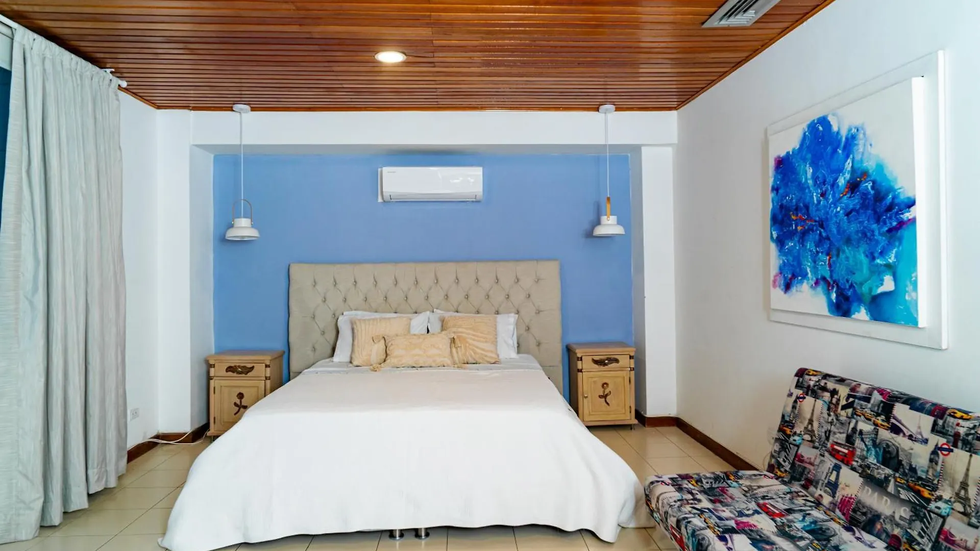 Pansiyon Amplia Habitacion Con Vista Al Mar Y Bano Privado Cartagena Kolombiya